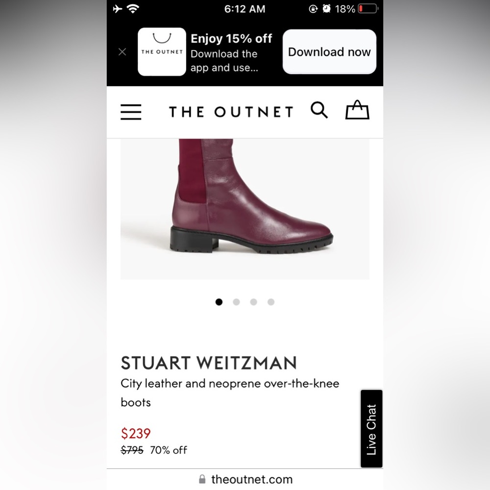 Stuart Weitzman Boots, Size 5, Over Knee Boots, P… - image 4